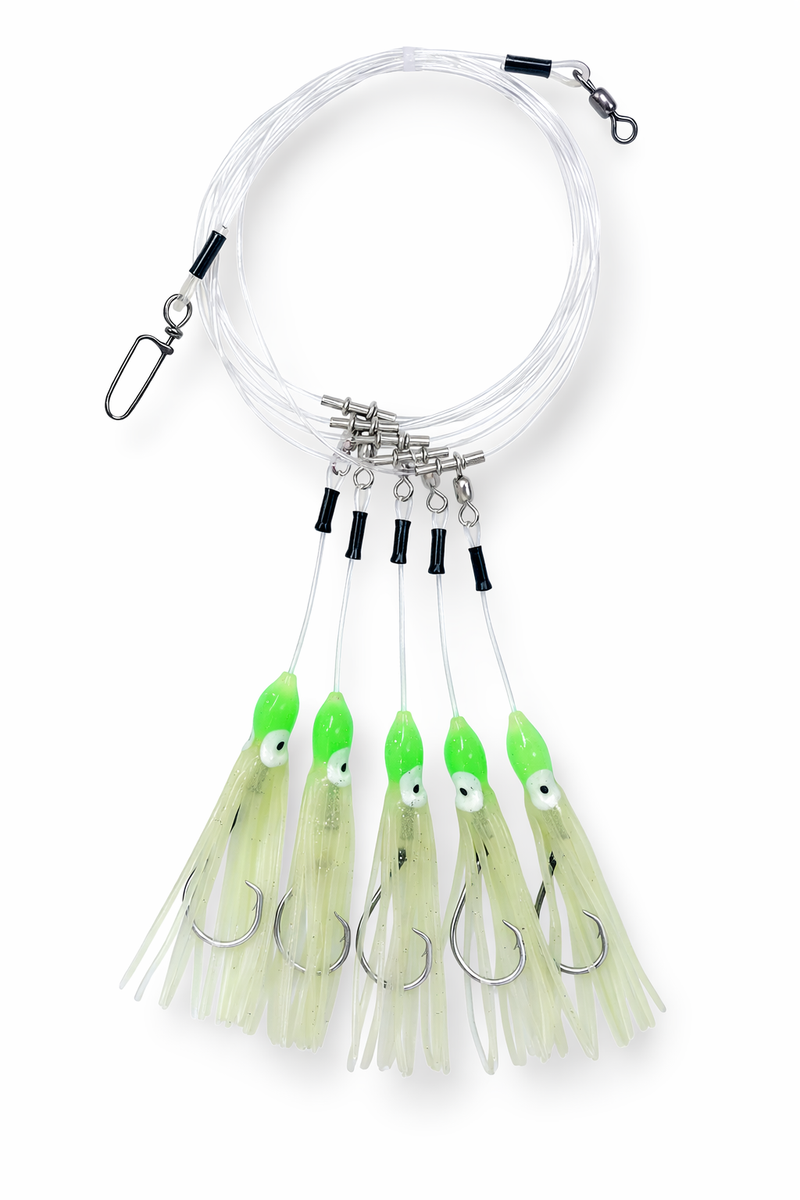 Deep Drop Rigs with Glow Squid and Mustad Circle Hooks – End Game