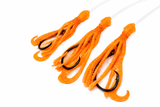 Deep Drop Rig- Super Flexible Stretch Glow Squids – NOAA Compliant Circle Hooks