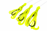 Deep Drop Rig- Super Flexible Stretch Glow Squids – NOAA Compliant Circle Hooks