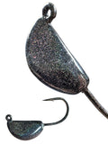 Sheepshead Jig, Banana Jig, Saltwater Fishing Jig, Ultra Tough Powder Coat Finish with 2X Hook, Multiple Colors