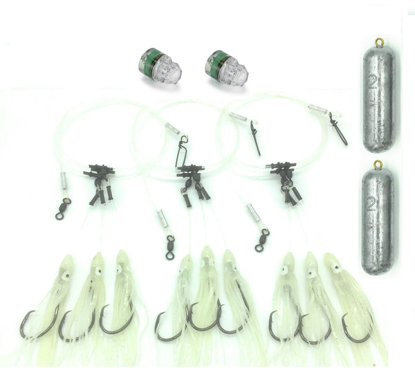 Tilefish Bundle - 3 Rigs, 2 Lights, 2 Weights