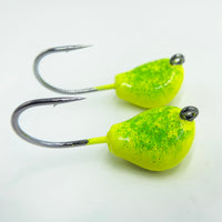 Tautog Jig, 2 Pack, Standup Style Jig, Saltwater Fishing Jig, Ultra Tough Powder Coat Finish with 2X Hook, 1/2-2oz Sizes, Multiple Colors
