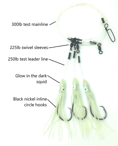 Deep Drop Tilefish Rig with 8/0 Circle Hooks – End Game Tackle Company