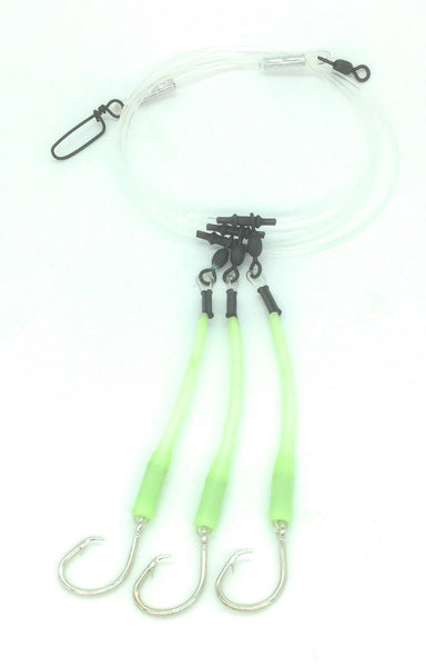 Deep Drop Fishing Rig With Glow Sleeves and Mustad 39960 Circle Hooks – End  Game Tackle Company