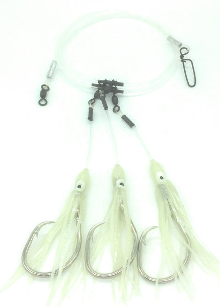 Deep Drop Fishing Rig, 5 Mustad Demon Circle 6/0 Hooks with Glow Sleeve,  Leader Rigging -  Canada