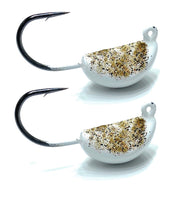 Sheepshead Jig, 2 Pack, Standup Style Jig, Saltwater Fishing Jig, Ultra Tough Powder Coat Finish with 2X Hook, 1/2-2oz Sizes, Multiple Colors