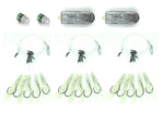 5 Hook Deep Drop Rig Bundle, Glow Squid or Glow Sleeve - 3 Rigs, 2 Lights, 2 Weights