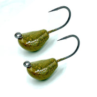 Tautog Jig, 2 Pack, Standup Style Jig, Saltwater Fishing Jig, Ultra Tough Powder Coat Finish with 2X Hook, 1/2-2oz Sizes, Multiple Colors