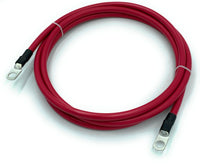 4 Gauge Marine Grade Battery Cables, USCG and ABYC Approved, 1-15ft Lengths, Heavy Duty Tinned Lugs, Fully Assembled and Made in the USA
