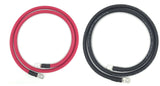 4 AWG Gauge Fully Assembled Battery Cables, 1-15ft Lengths, Positive or Negative Wire, Pure Copper Battery Replacement Cables, Solar Car Truck RV Camper