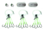 6/0 Snapper Rig Bundle - 3 Rigs, 2 Lights, 2 Weights